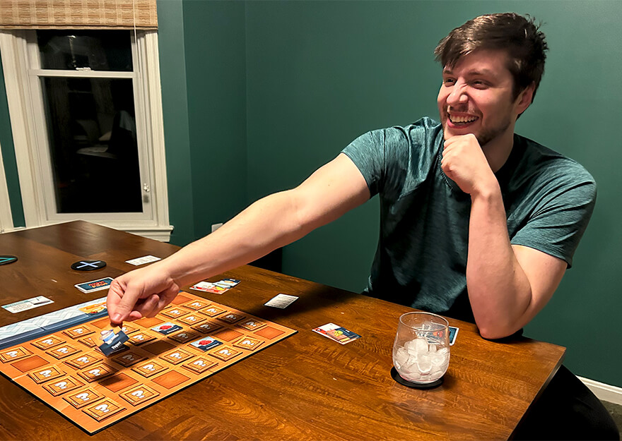 People playing Mind the Menu