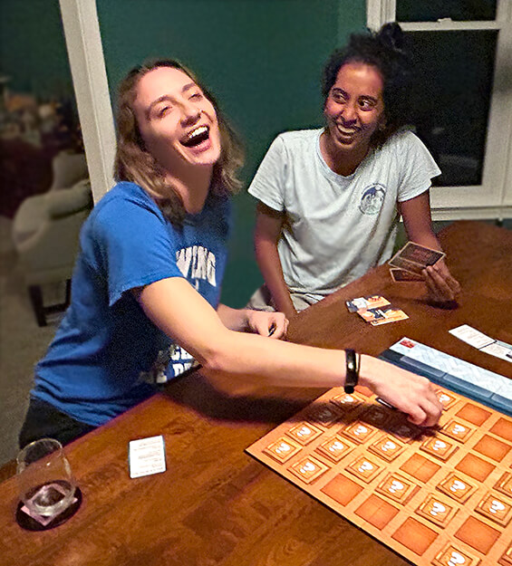People playing Mind the Menu