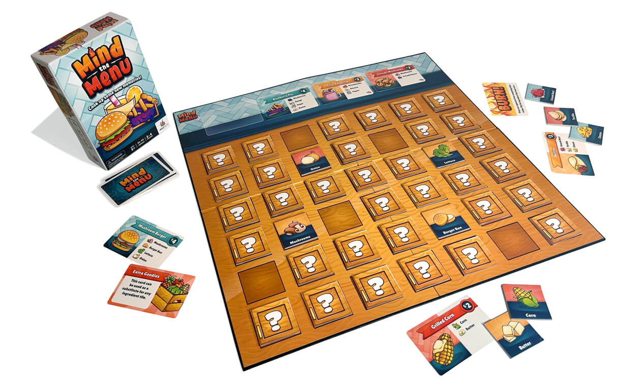 Mind the Menu product image including the available game board